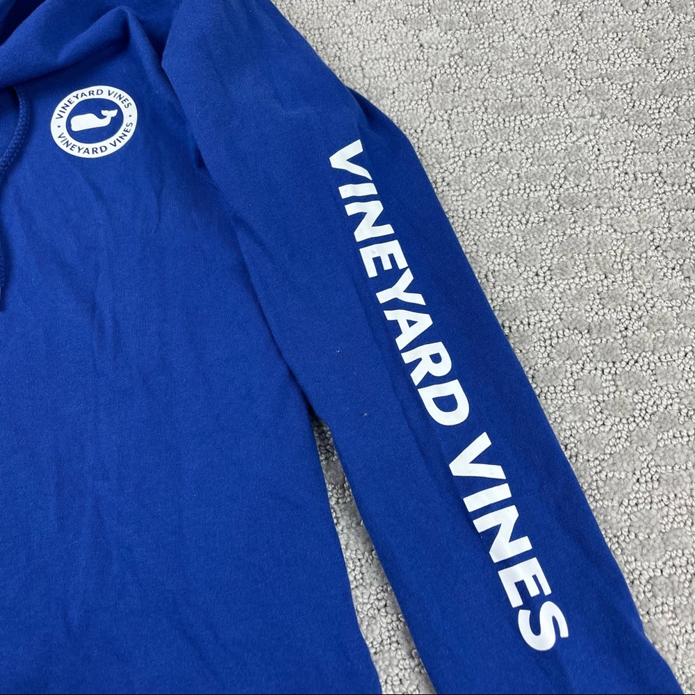 Vineyard vines lightweight blue logo hoodie size small - Picture 4 of 7